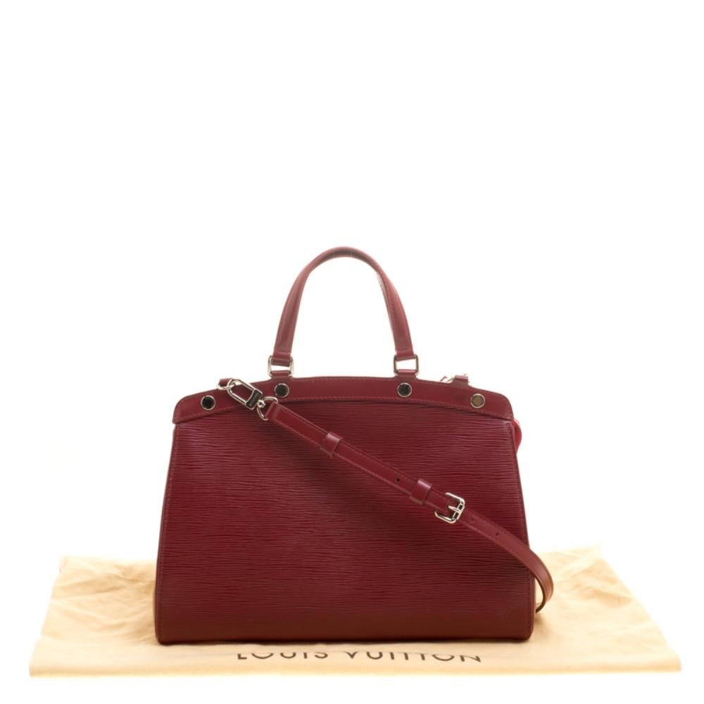 Louis Vuitton Red Epi Leather Brea MM Bag 8