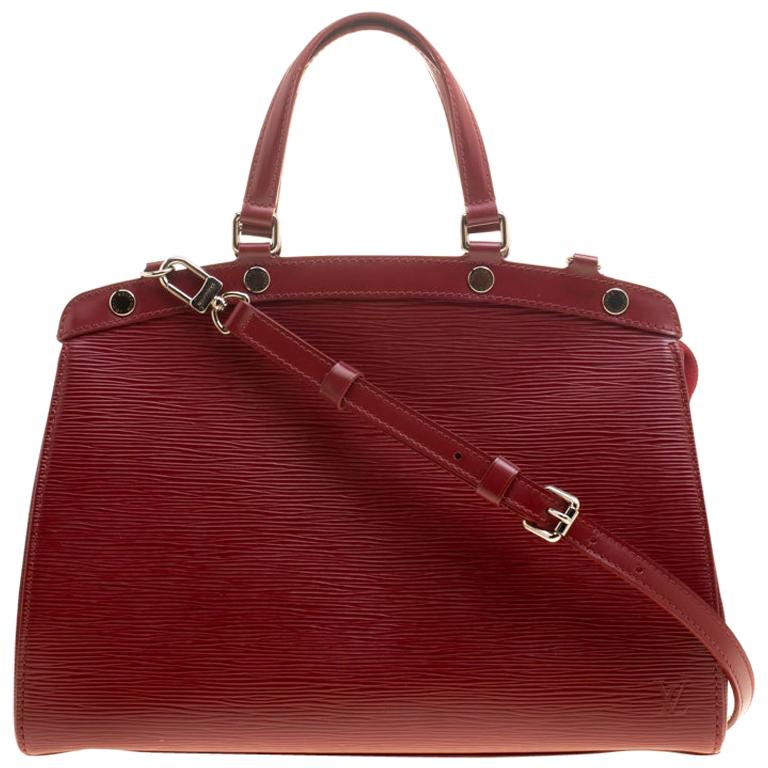 Louis Vuitton Red Epi Leather Brea MM Bag