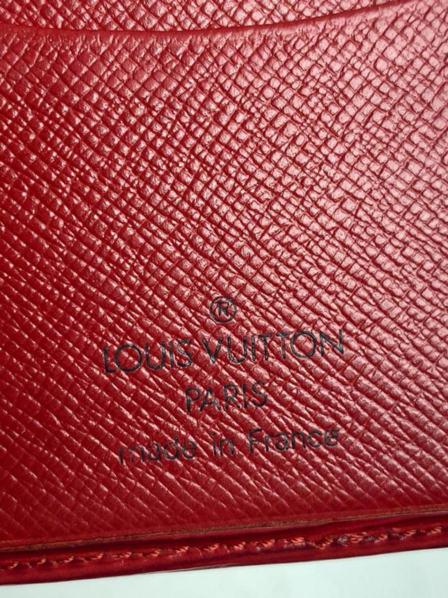 Louis Vuitton Rote Epi-Leder-Kartentasche/Brieftaschehalter 5LVL1223 7