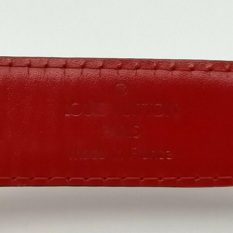 Leather belt Louis Vuitton Red size 90 cm in Leather - 30902209