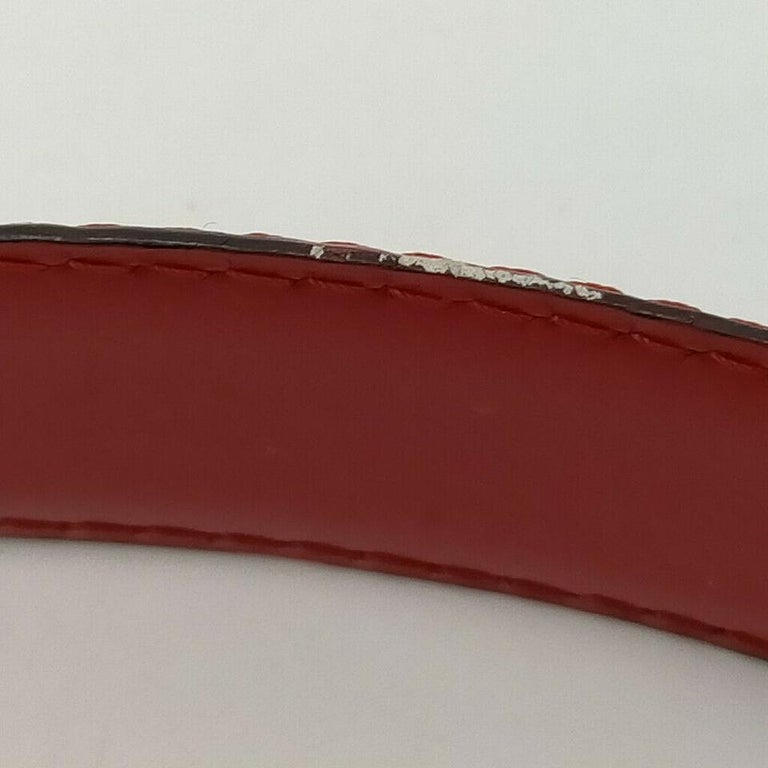 Louis Vuitton - Authenticated Belt - Leather Red Plain for Women, Very Good Condition