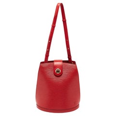 Louis Vuitton Red Epi Leather Cluny Bag