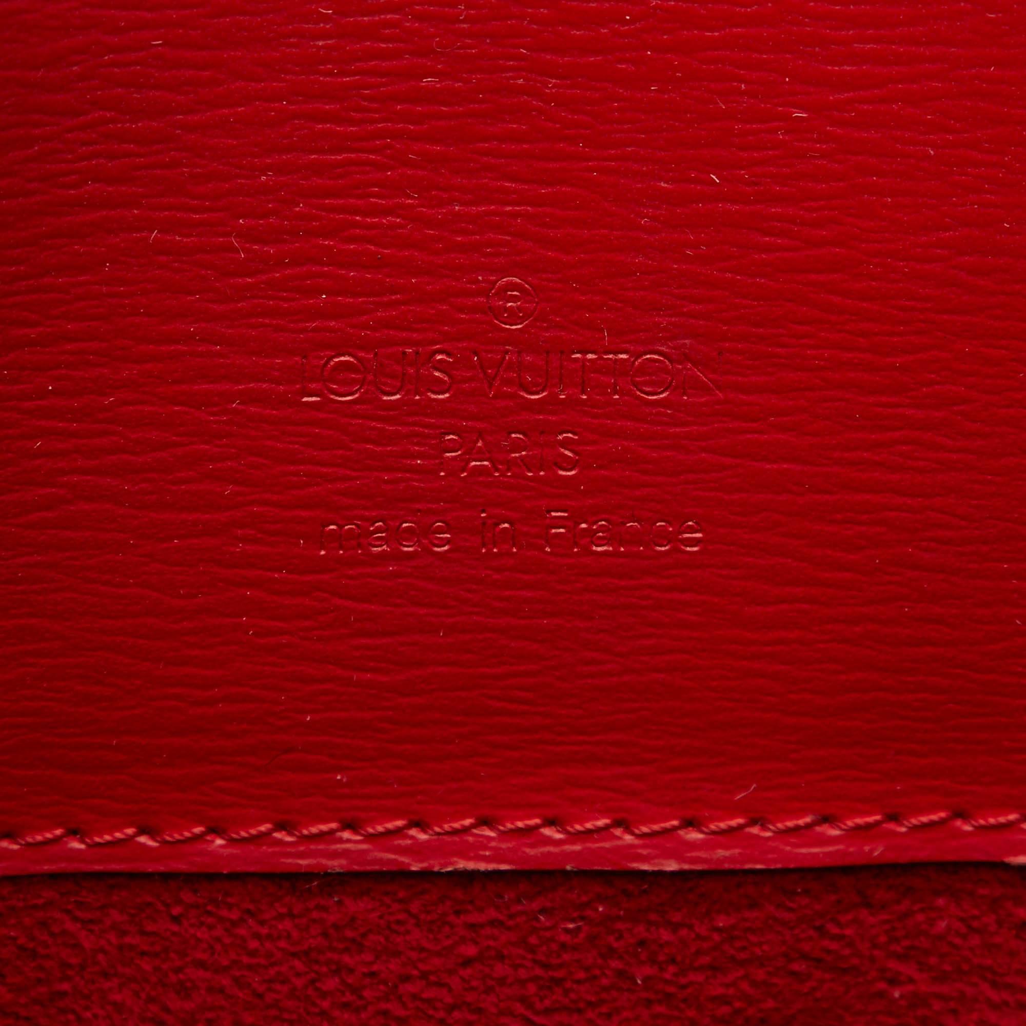 Louis Vuitton Red Epi Leather Cluny Shoulder Bag 2