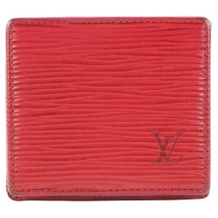 Louis Vuitton Red Epi Leather Collapsible Boite Coin Box 402lvs527