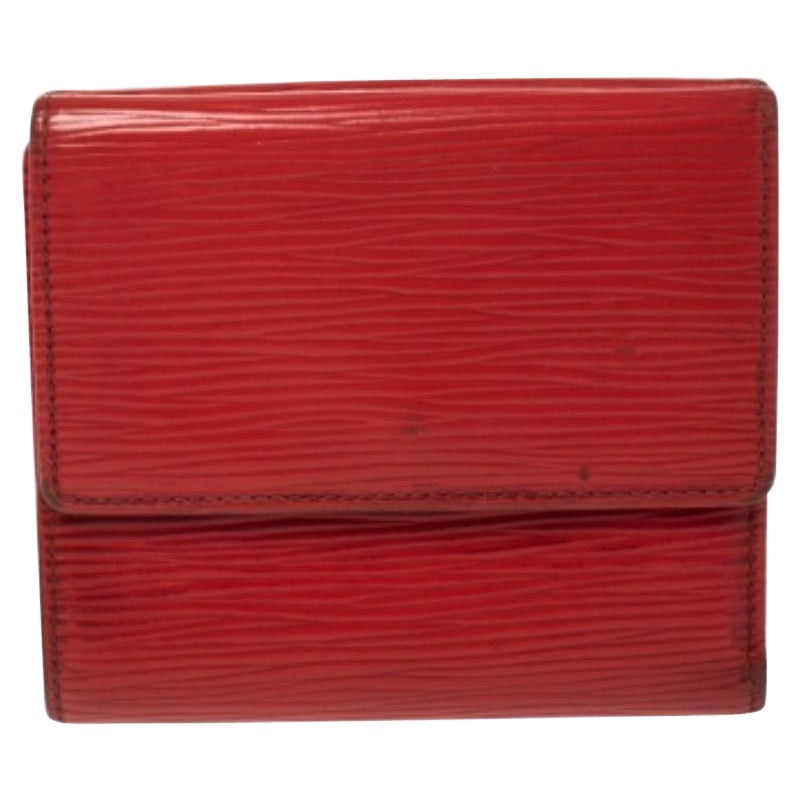 Louis Vuitton Red Epi Leather Elise Wallet