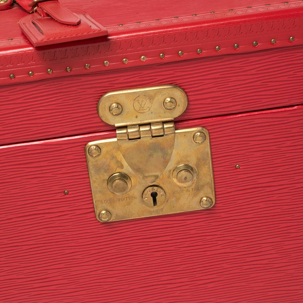 Louis Vuitton Red Epi Leather Hardsided Boite Pharmacie Train Case 2