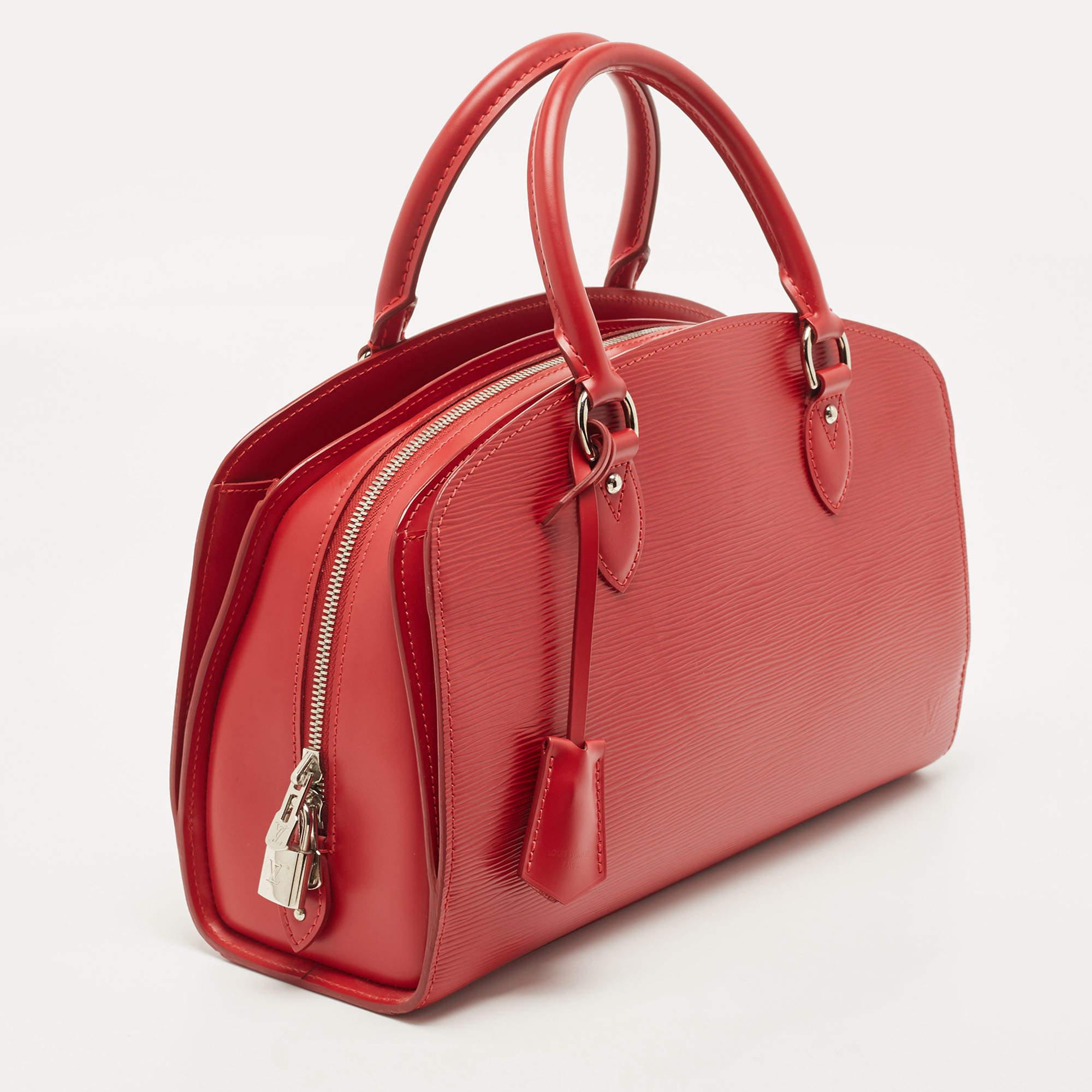 Women's Louis Vuitton Red Epi Leather Jasmin Bag