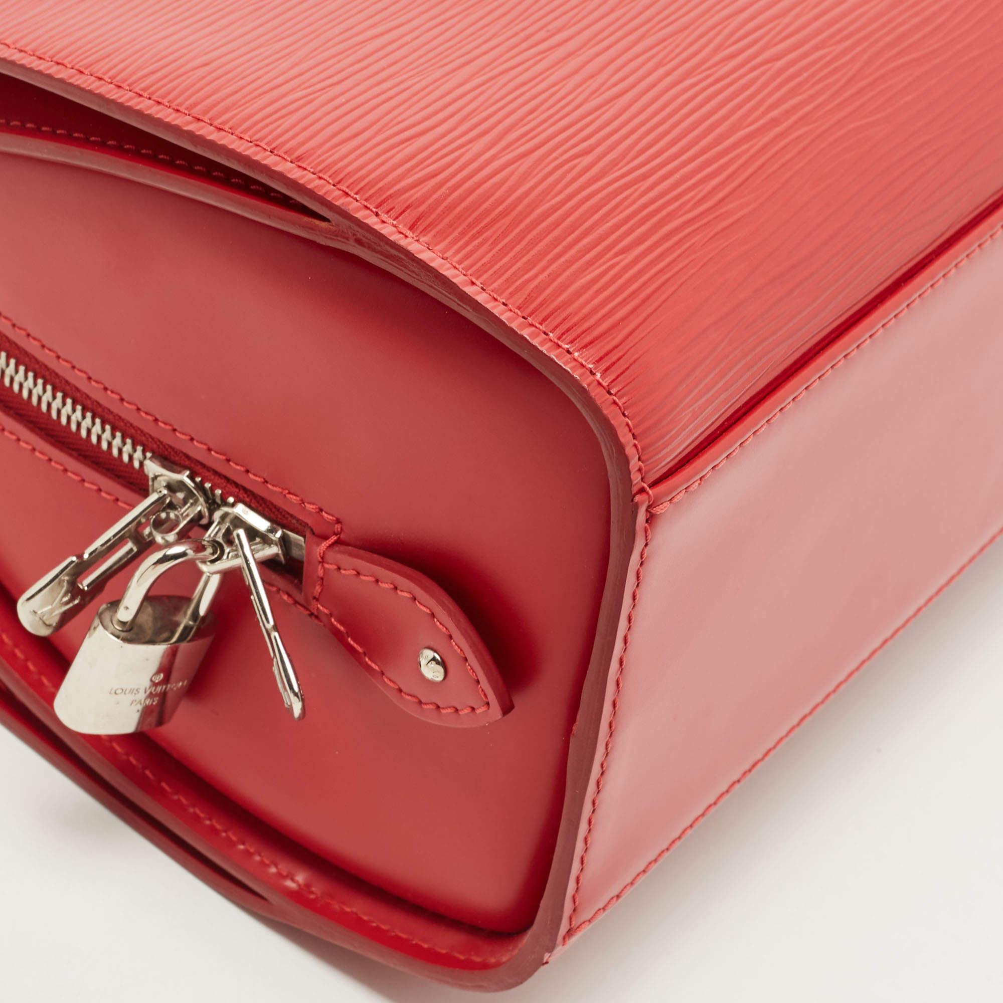 Louis Vuitton Red Epi Leather Jasmin Bag 2