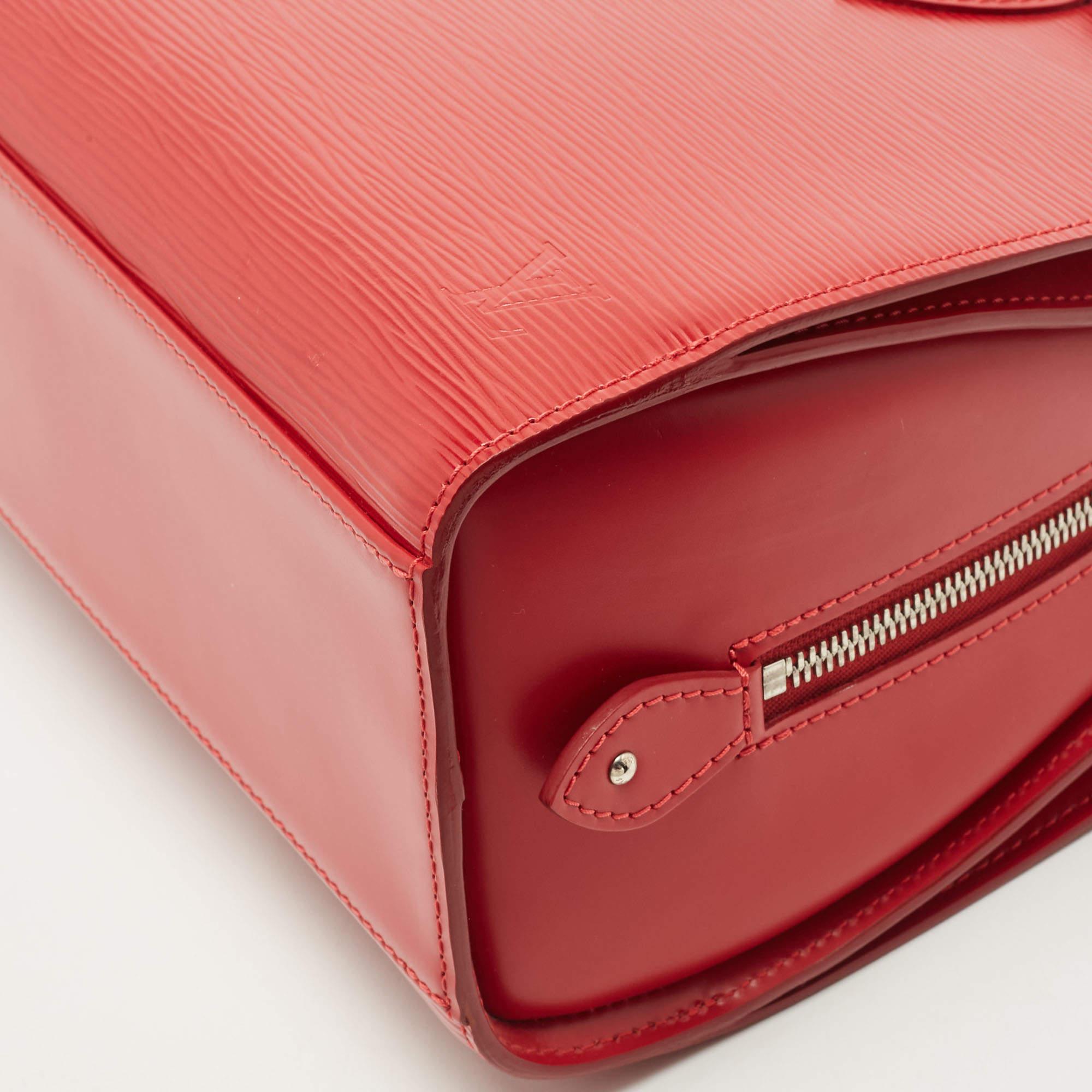 Louis Vuitton Red Epi Leather Jasmin Bag 3