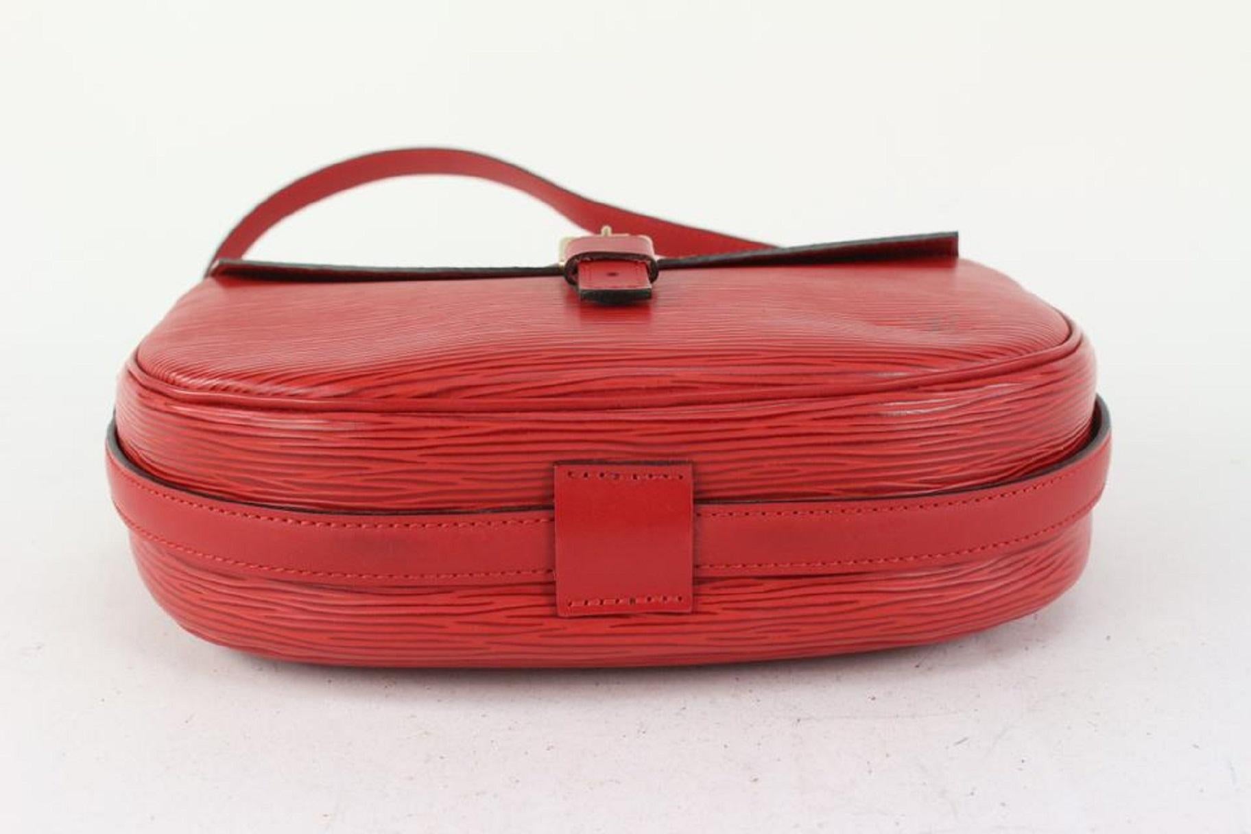 Louis Vuitton Red Epi Leather Jeune Fille Crossbody Bag 825lv68 1