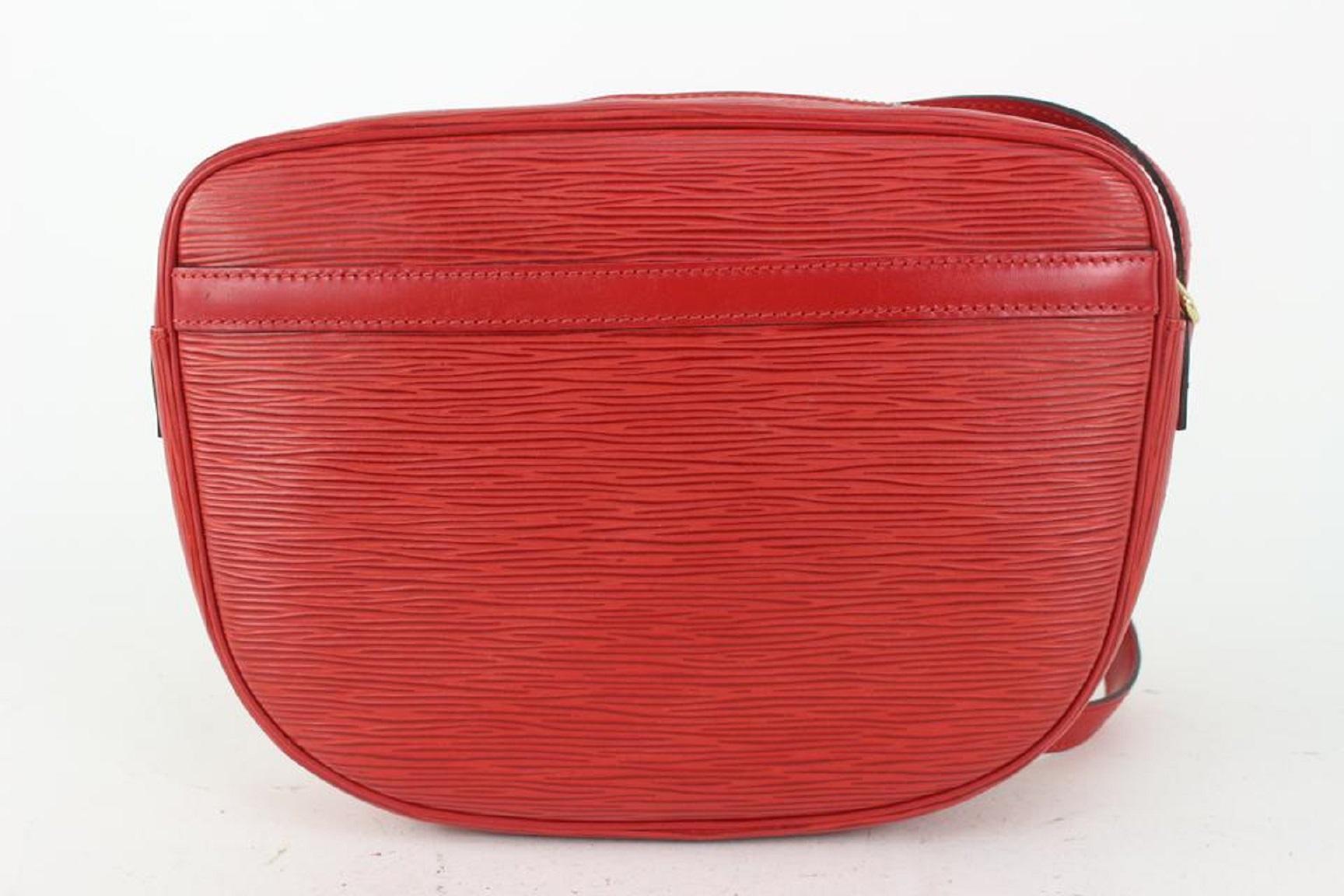 Louis Vuitton Red Epi Leather Jeune Fille Crossbody Bag 825lv68 2