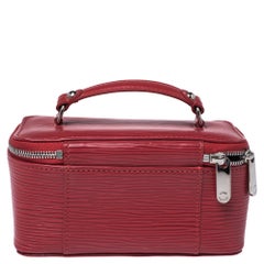 Louis Vuitton Red Epi Leather Jewelry Box