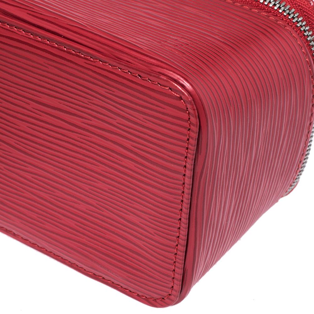 Women's Louis Vuitton Red Epi Leather Jewelry Box