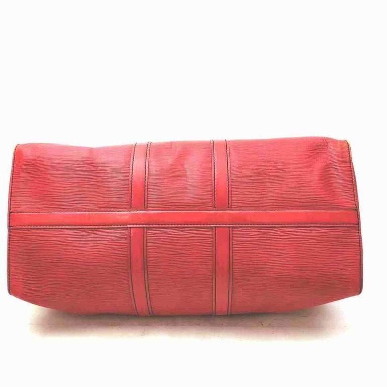 Louis Vuitton Red Epi Leather Keepall 45 Boston Duffle 861156 7