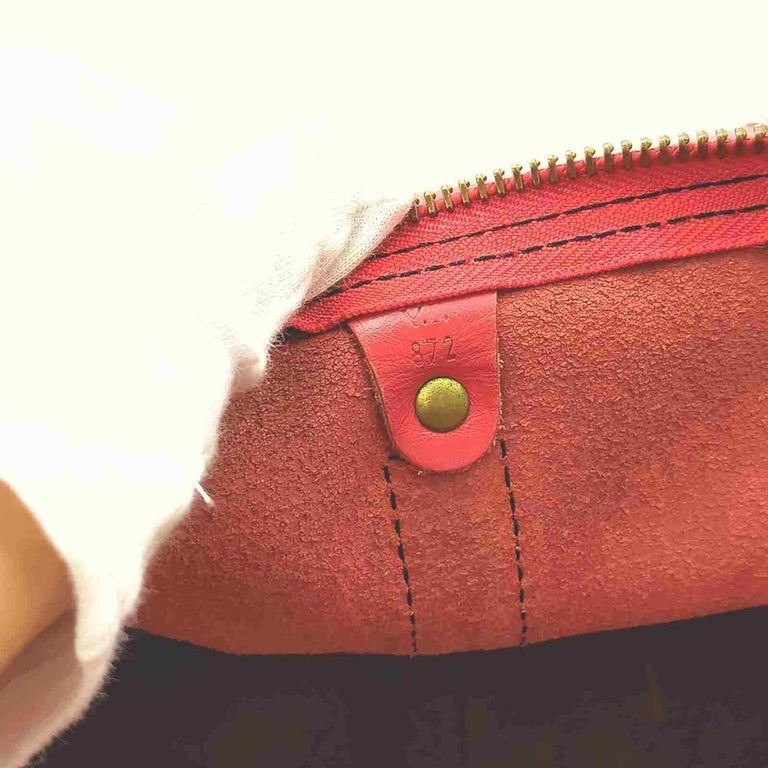 Orange Louis Vuitton Red Epi Leather Keepall 45 Boston Duffle 861156