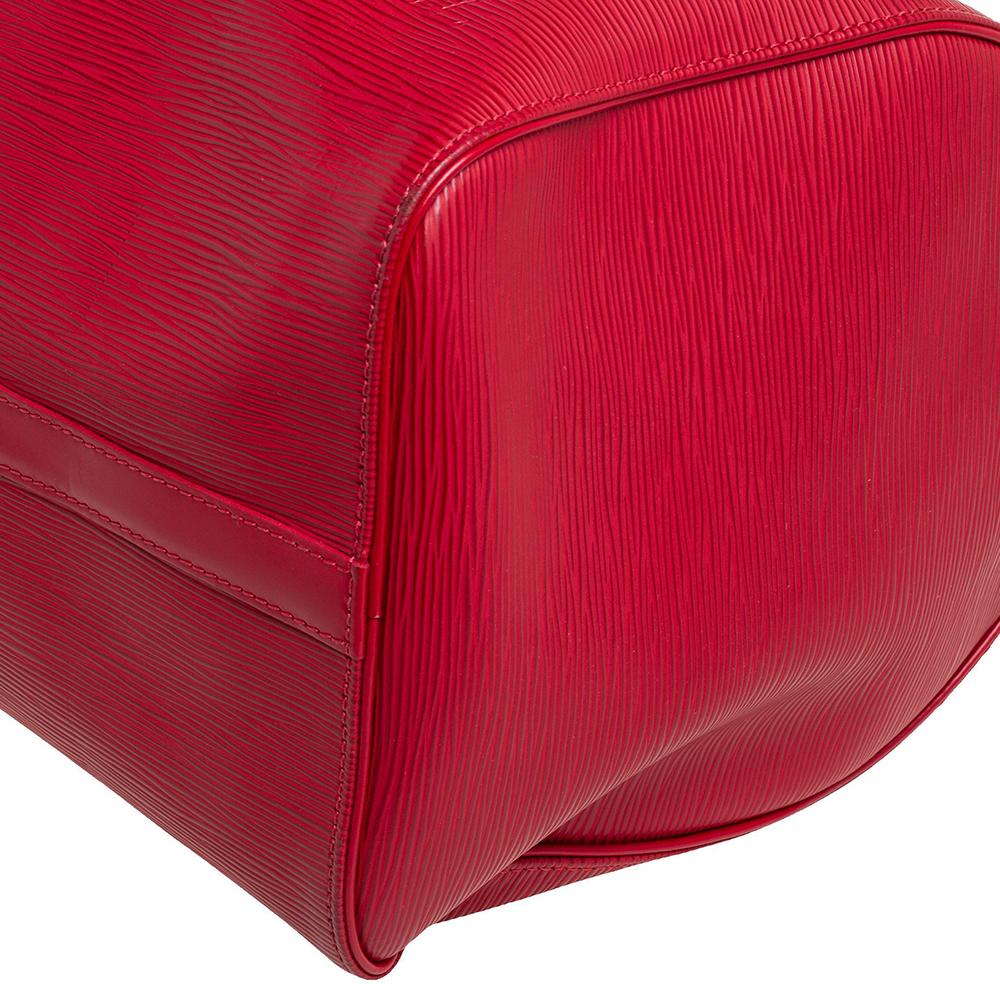 Louis Vuitton Rote Epi-Leder Keepall 45 im Angebot 6