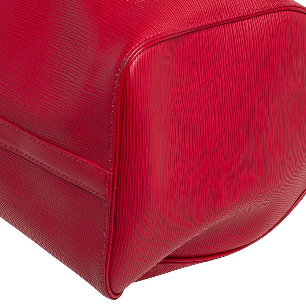 Louis Vuitton Red Epi Leather Keepall 45 4