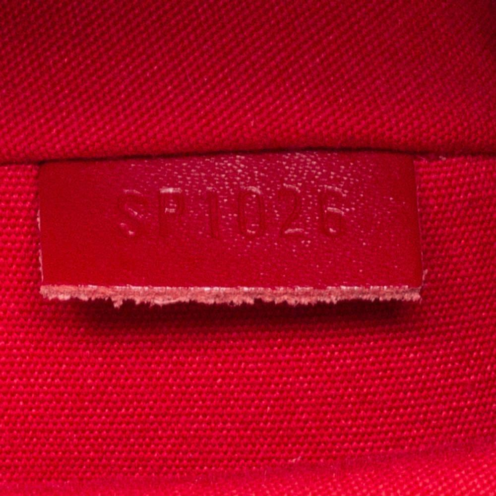 Louis Vuitton Red Epi Leather Keepall 45 For Sale 3