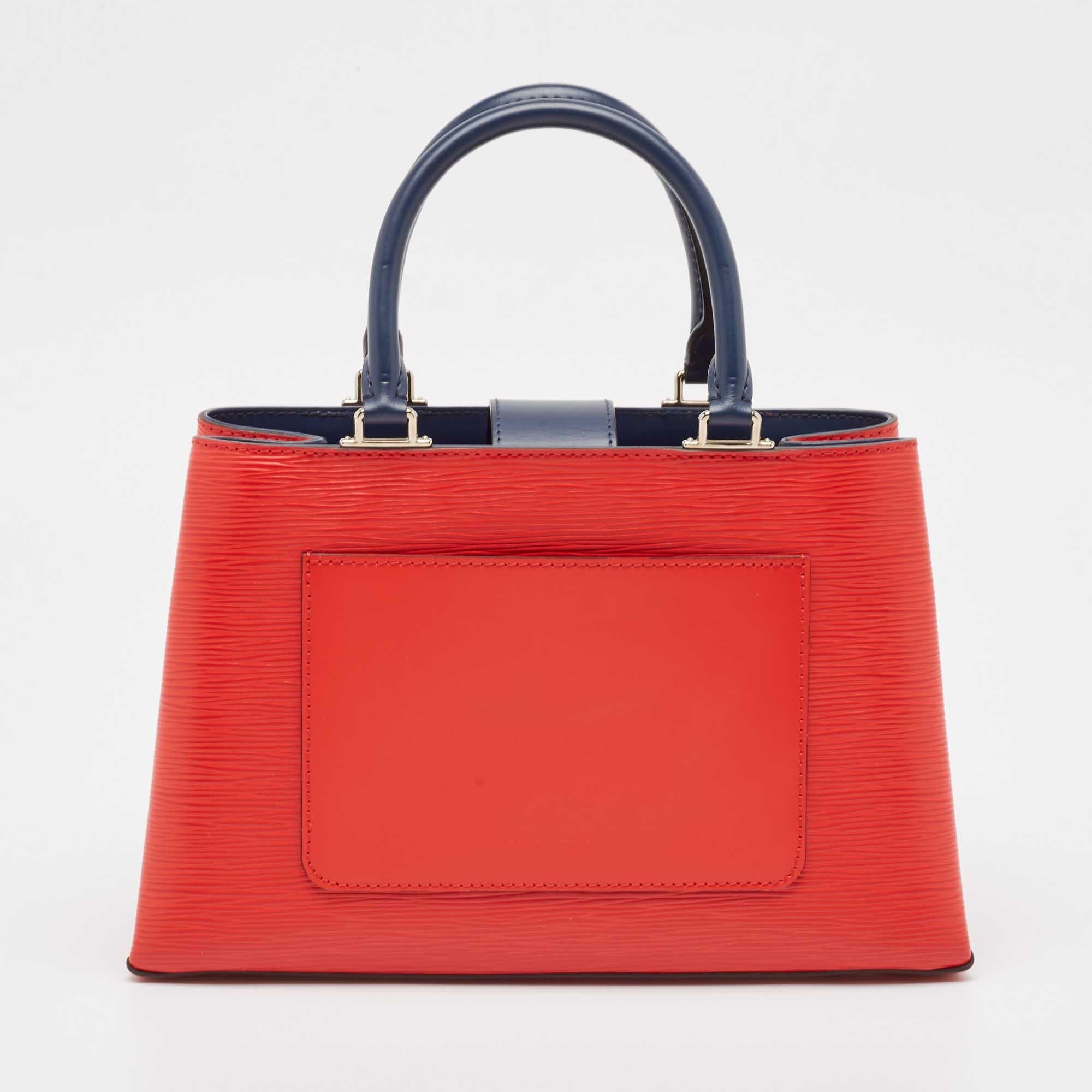 Women's Louis Vuitton Red Epi Leather Kleber PM Bag For Sale
