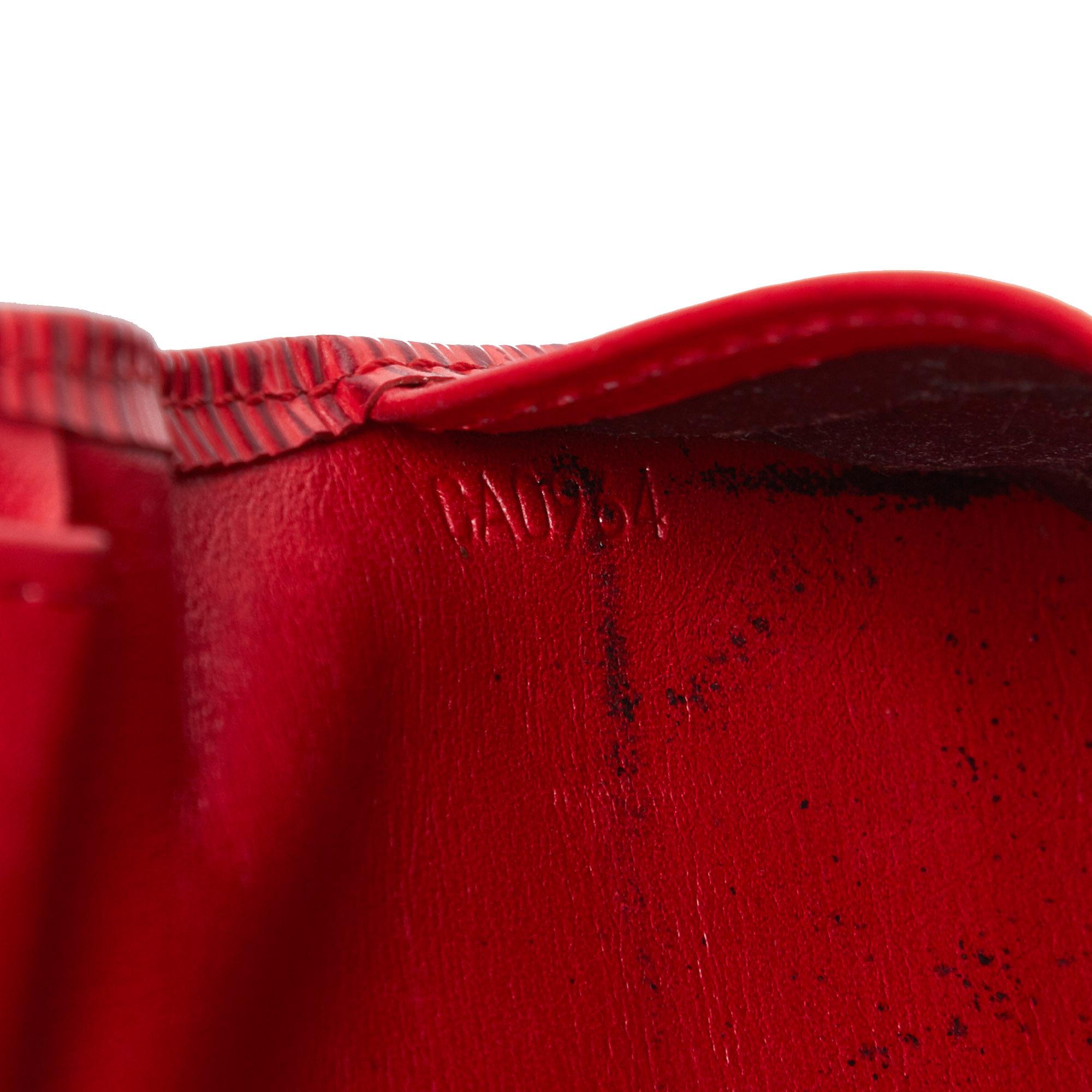 Louis Vuitton Red Epi Leather Leather Epi Porte Tresor International Spain For Sale 2