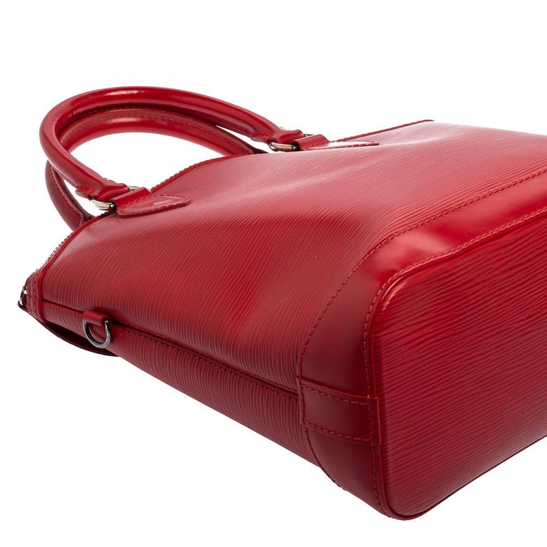 Louis Vuitton Red Epi Leather Lockit Vertical Bag 8