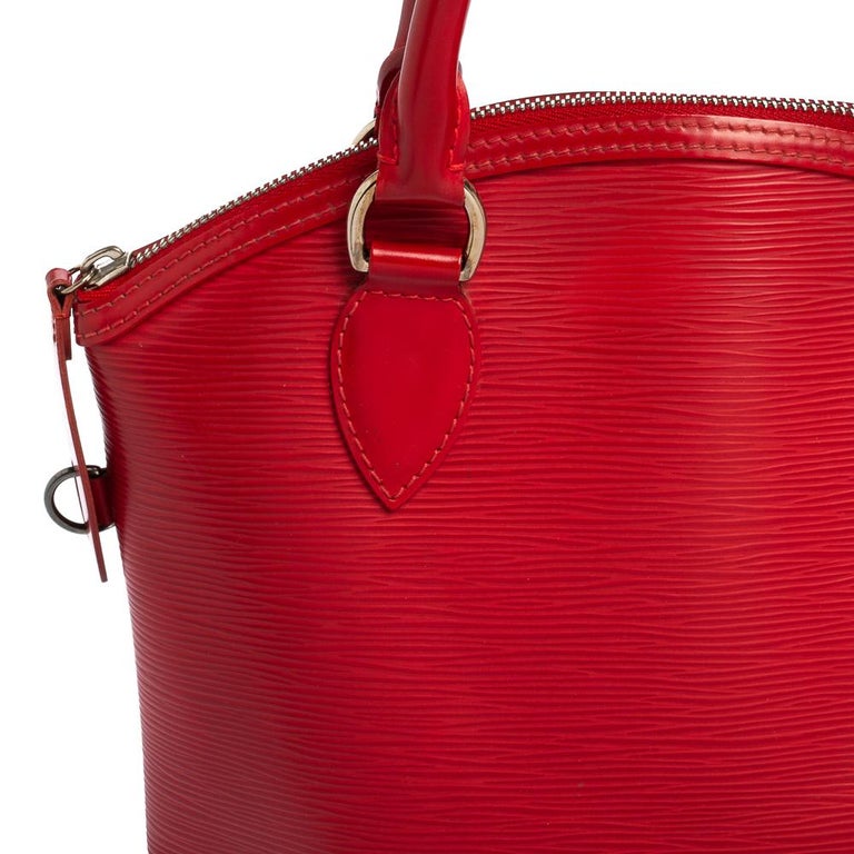 Louis Vuitton Red Epi Leather Lockit Vertical Bag at 1stDibs