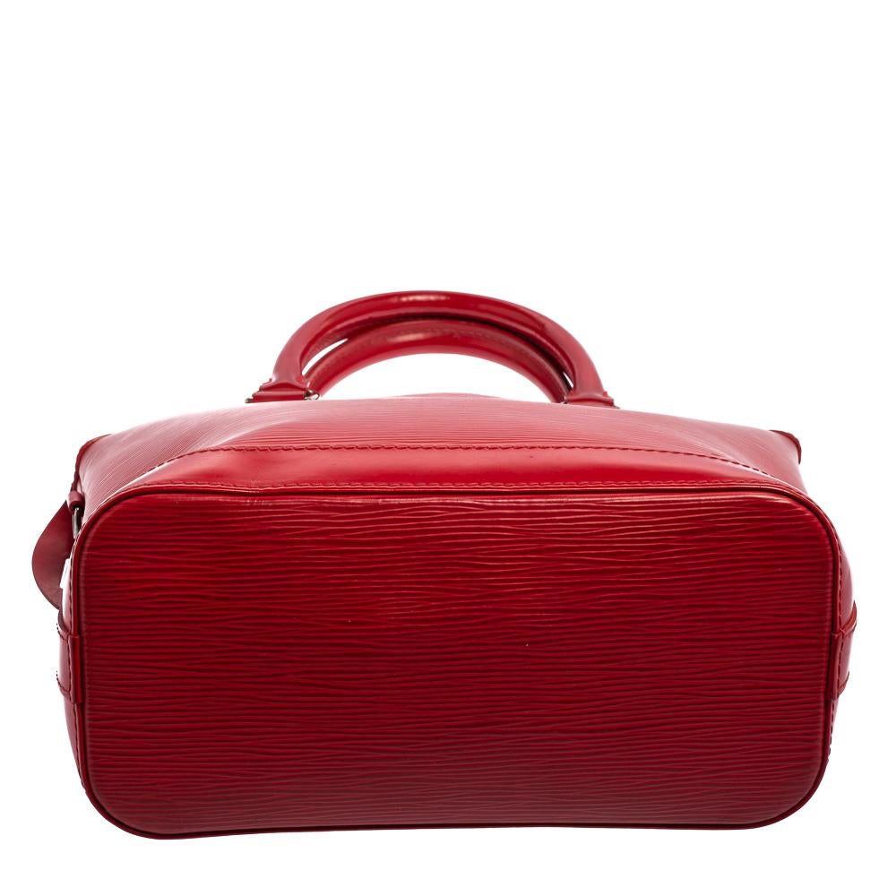 Louis Vuitton Red Epi Leather Lockit Vertical Bag 1