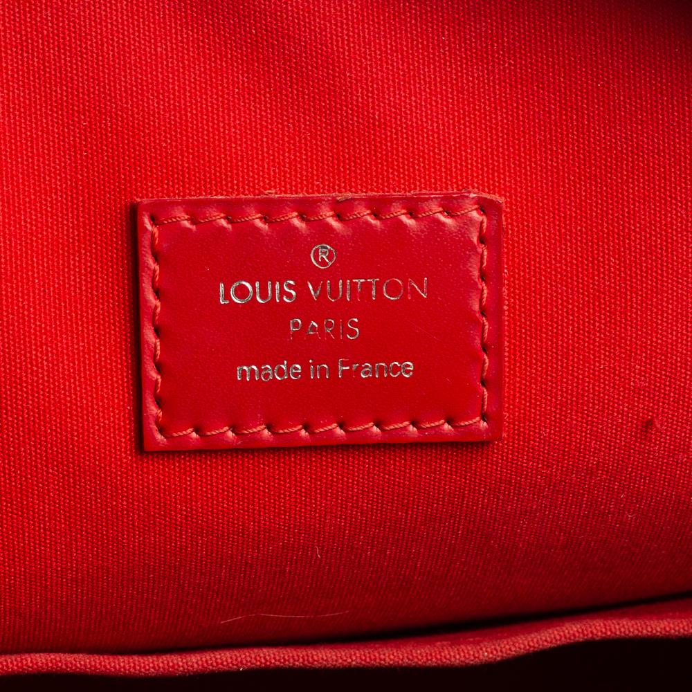 Louis Vuitton Red Epi Leather Lockit Vertical Bag 2