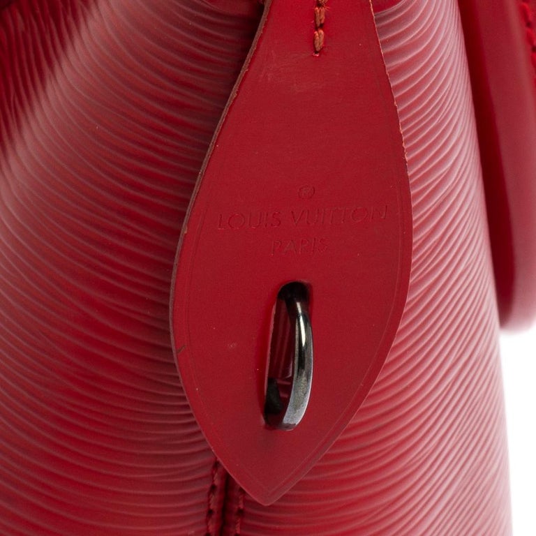Louis Vuitton Red Epi Leather Lockit Vertical Bag 5