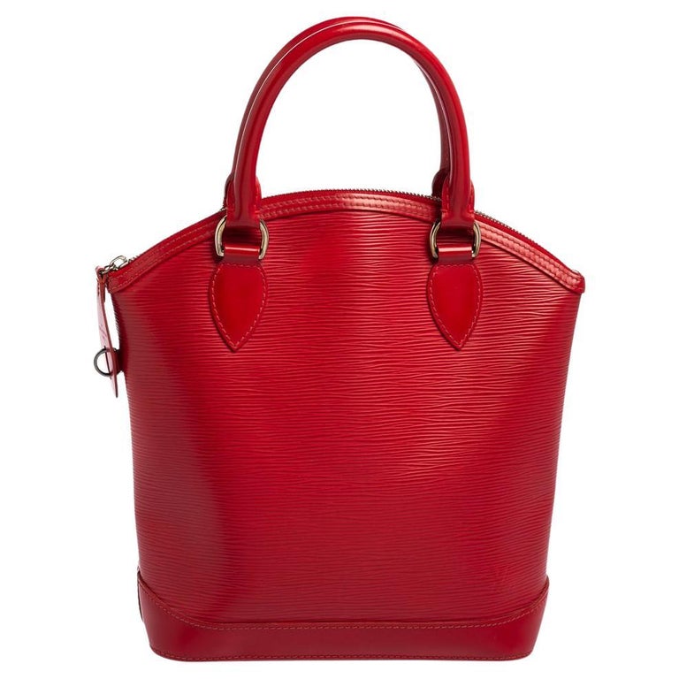 Louis Vuitton Red Epi Leather Lockit Vertical Bag