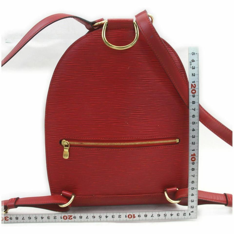 Louis Vuitton Red Epi Leather Mabillon Backpack 28LV713 2
