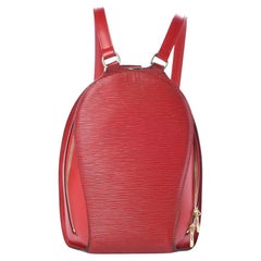 Louis Vuitton Red Epi Leather Mabillon Backpack 28LV713