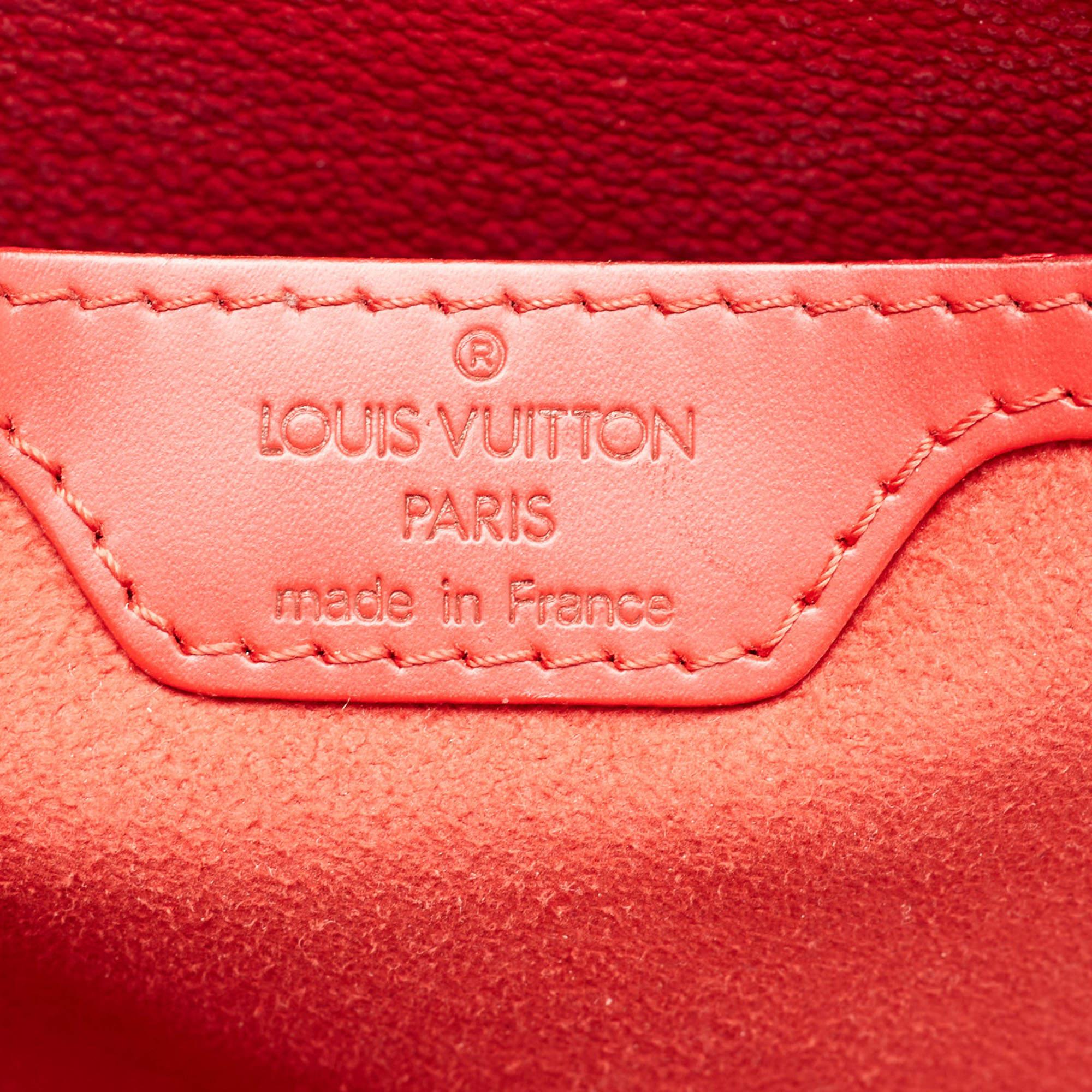 Louis Vuitton Red Epi Leather Mabillon Backpack For Sale 6