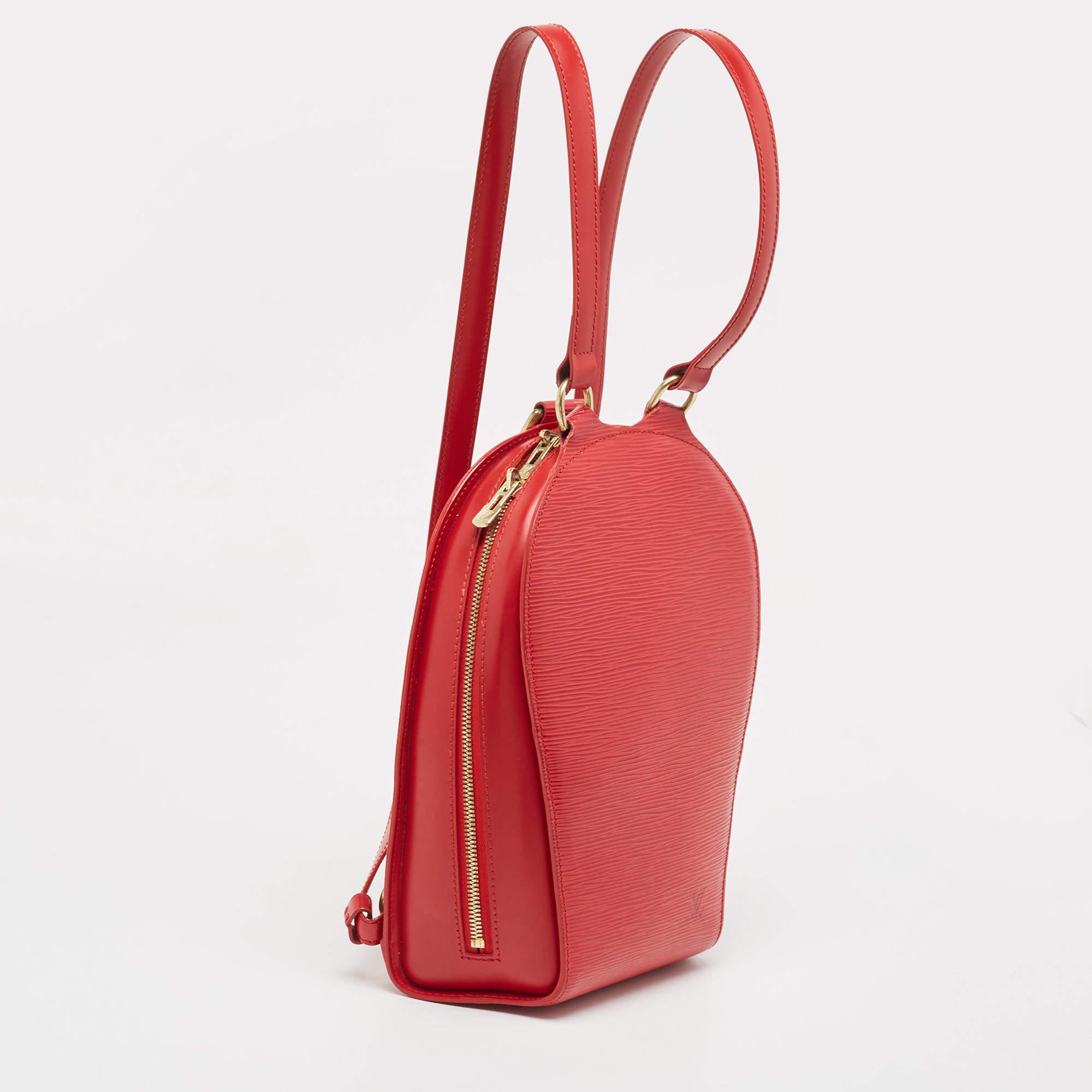 Sac à dos Mabillon en cuir épi rouge Louis Vuitton 6