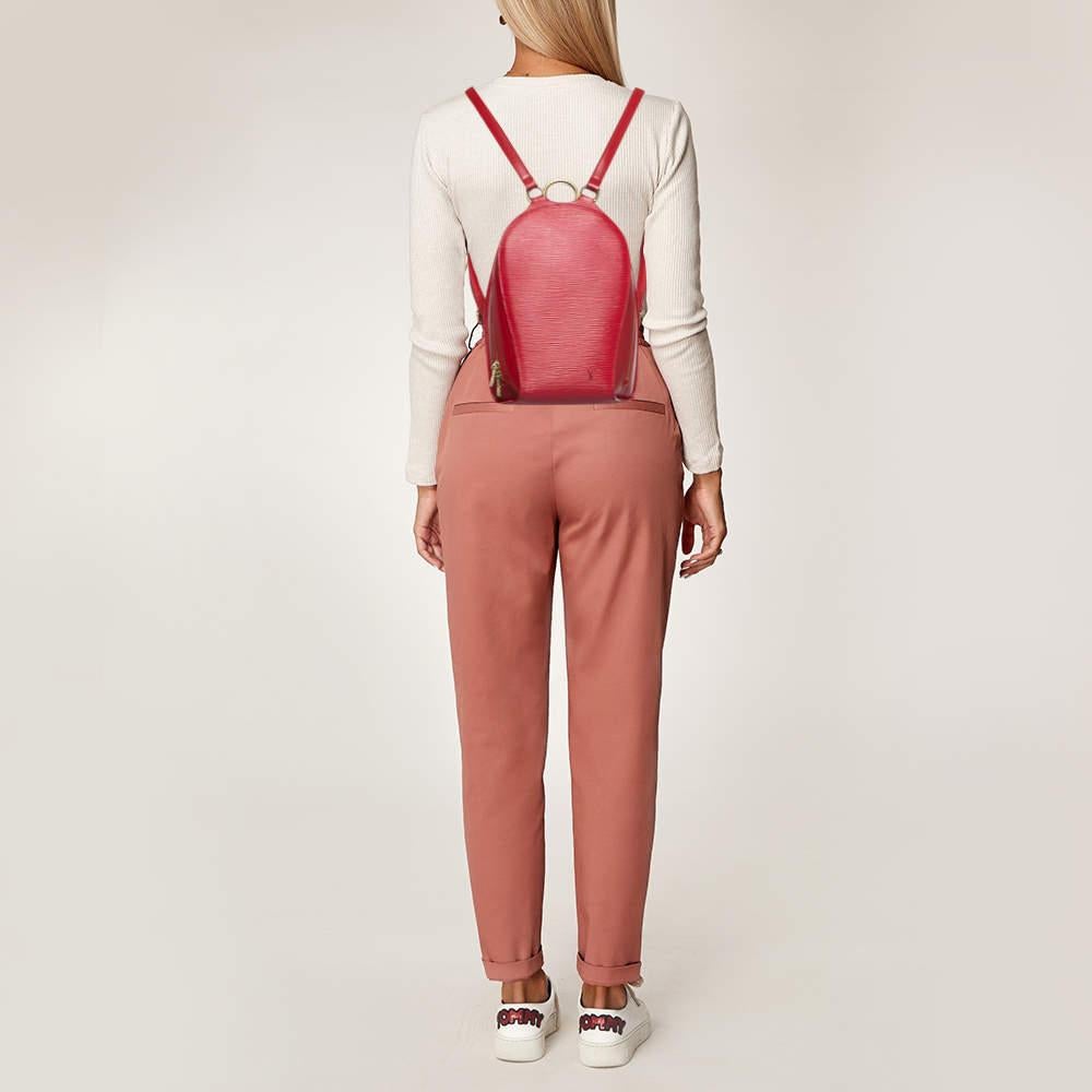 Sac à dos Mabillon en cuir épi rouge Louis Vuitton 7