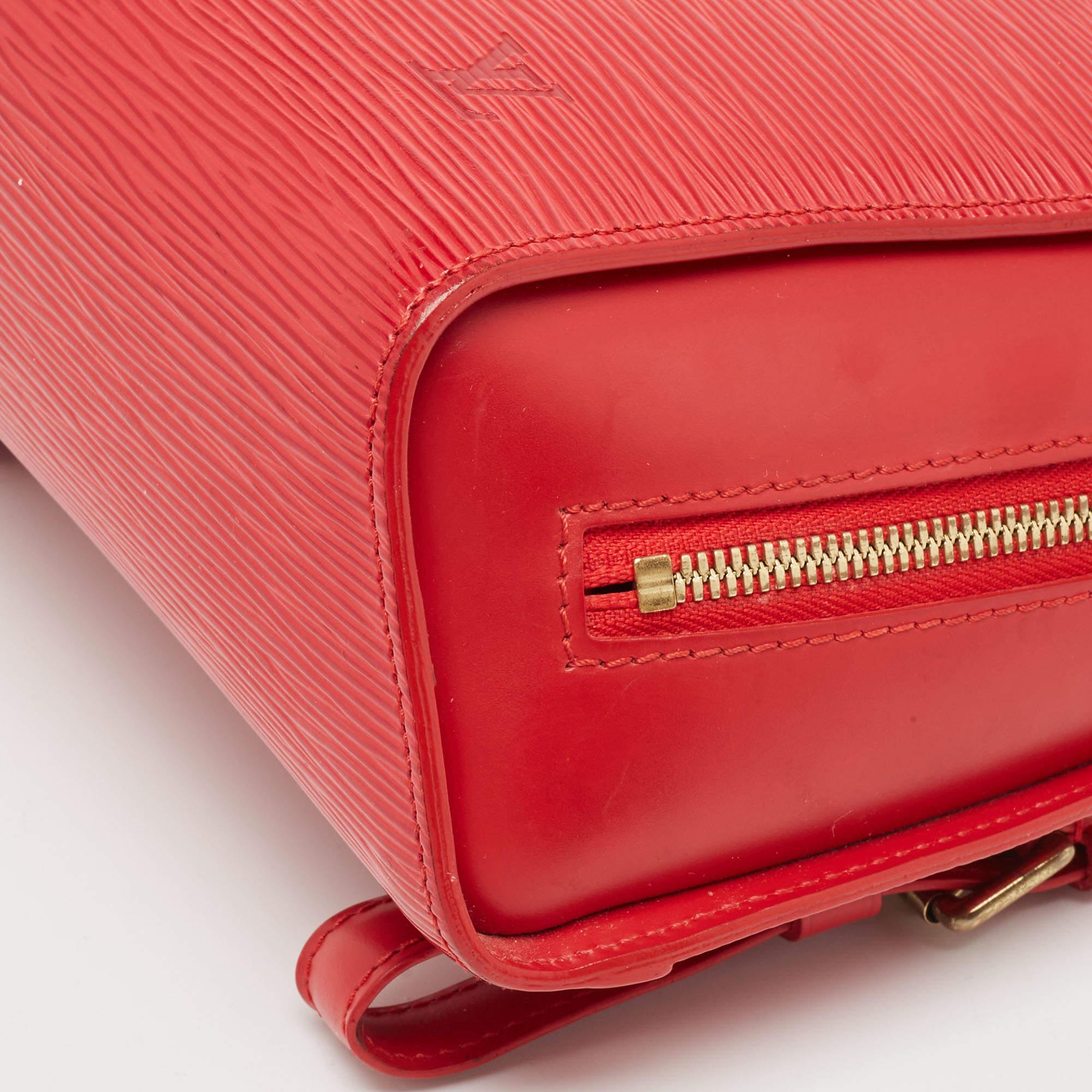 Rouge Sac à dos Mabillon en cuir épi rouge Louis Vuitton