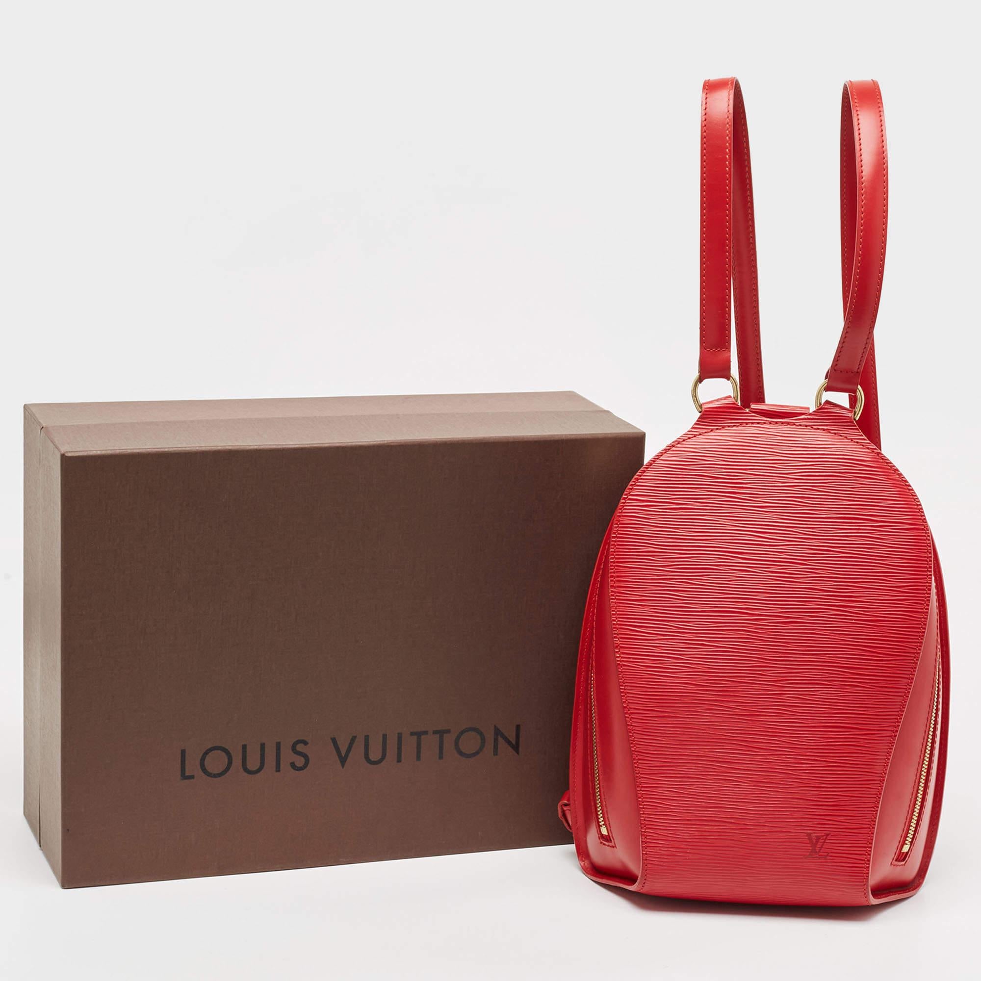 Sac à dos Mabillon en cuir épi rouge Louis Vuitton 4