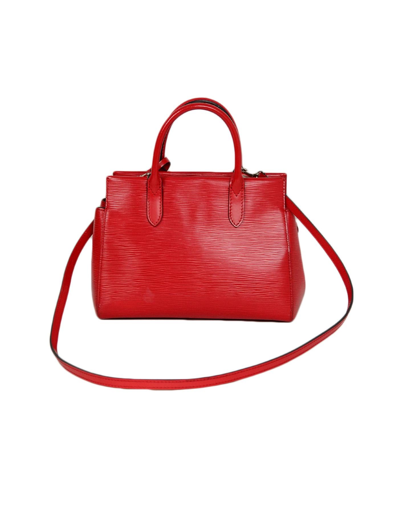 louis vuitton red leather bag