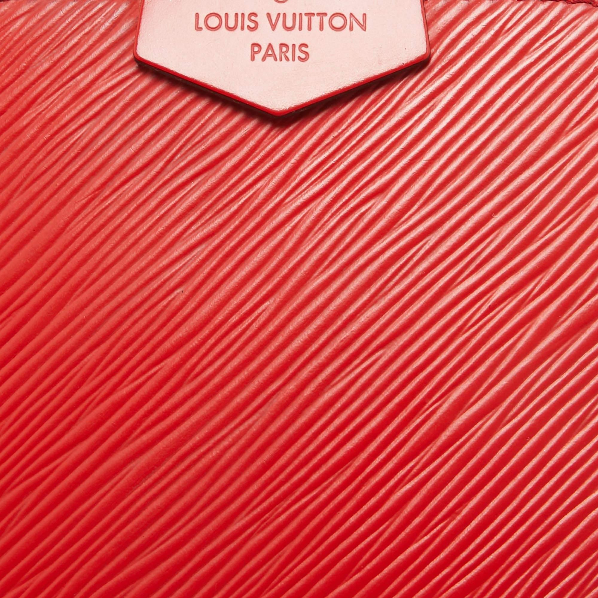  Louis Vuitton mini sac Alma en cuir épi rouge Pour femmes 