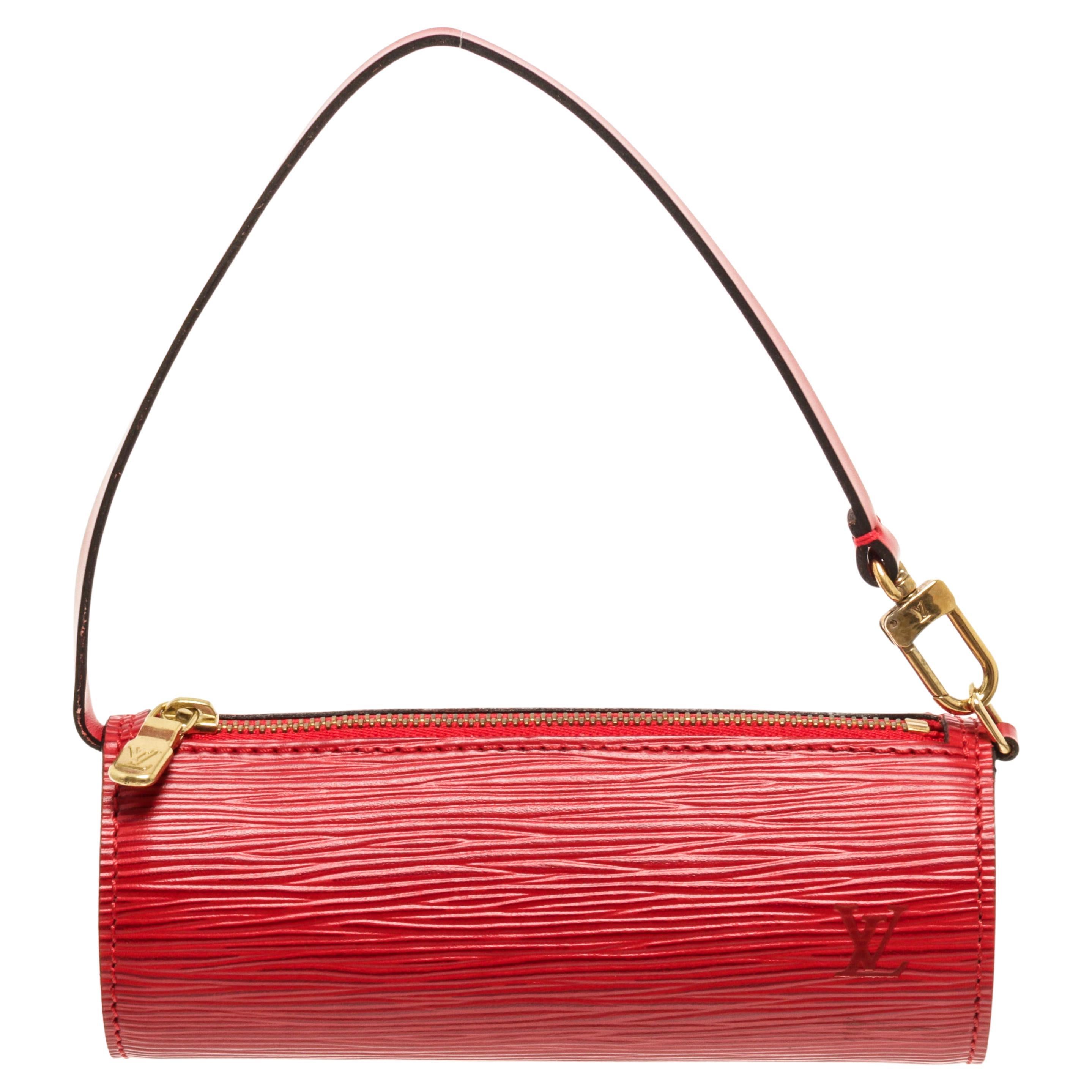 Louis Vuitton Vintage Red Epi Mini Papillon Bag