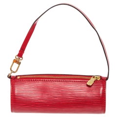 Louis Vuitton Red Epi Leather Mini Papillon Shoulder Bag with epi leather 