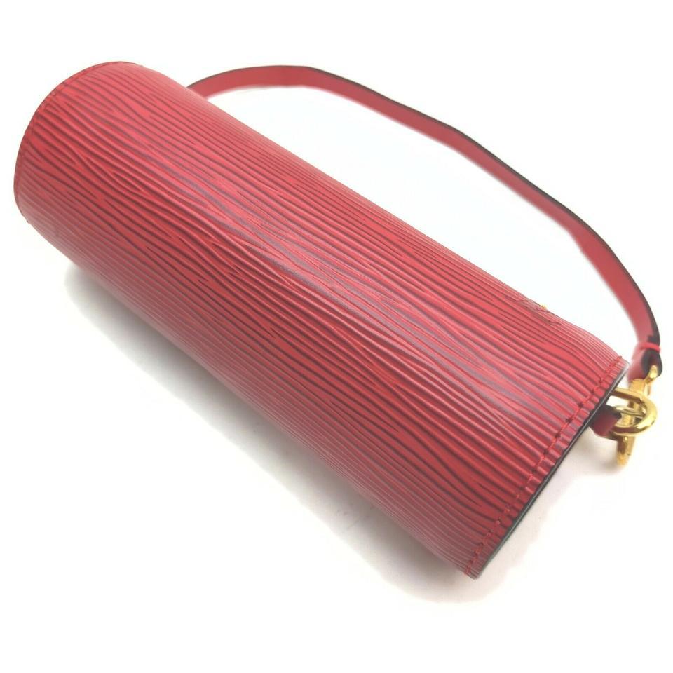 Louis Vuitton Red Epi Leather Mini Soufflot 2way Papillon Wristlet Bag 862500 5