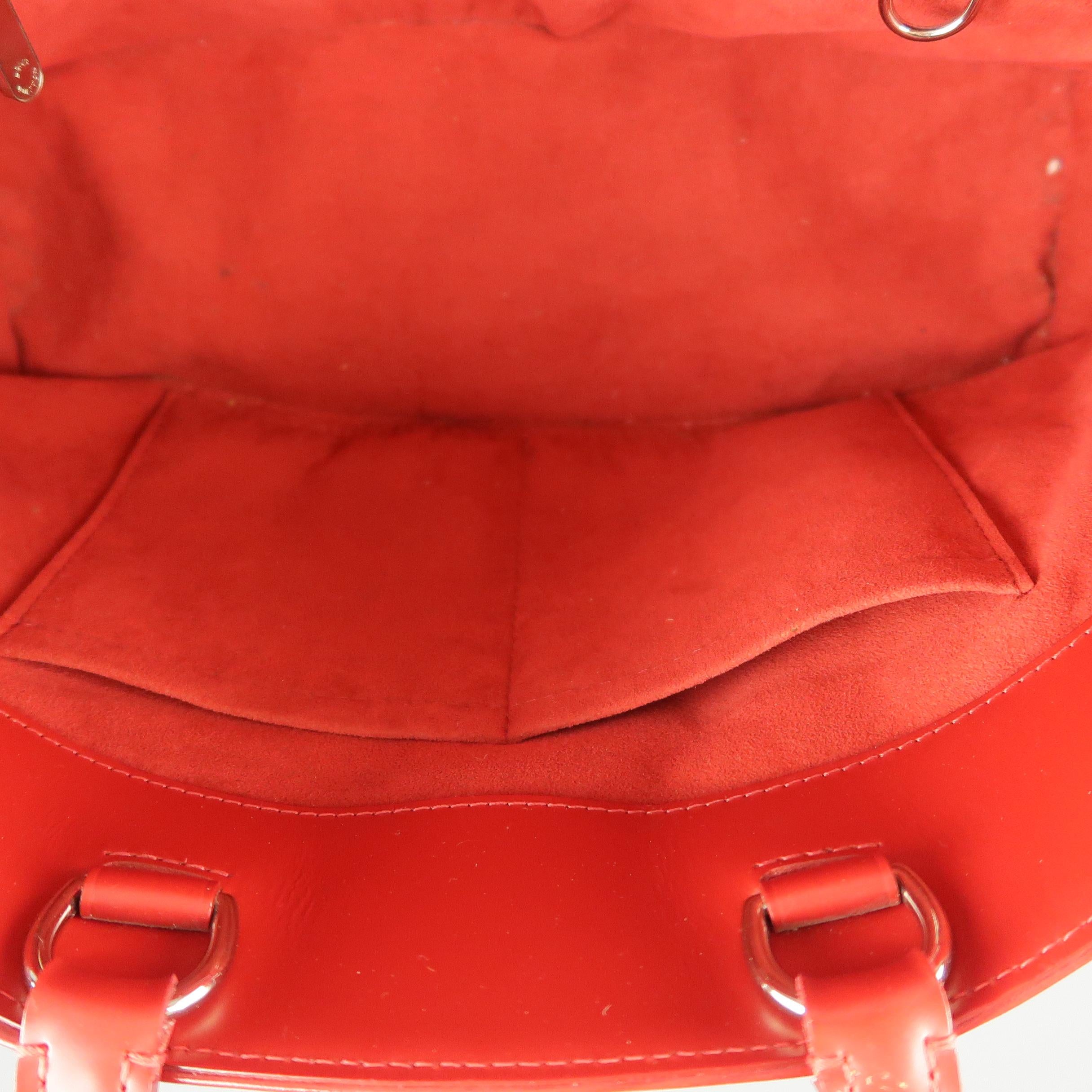 LOUIS VUITTON Red Epi Leather Mirabeau PM Carmine Tote Handbag 9