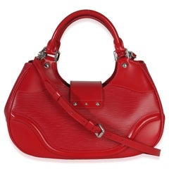 Louis Vuitton Red Epi Leather Montaigne Shoulder Bag