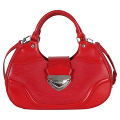 Louis Vuitton Red Epi Leather Montaigne Shoulder Bag