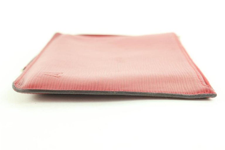 Louis Vuitton Red Epi Leather Neverfull Pochette Wristlet Pouch Bag 271lvs512 For Sale 5
