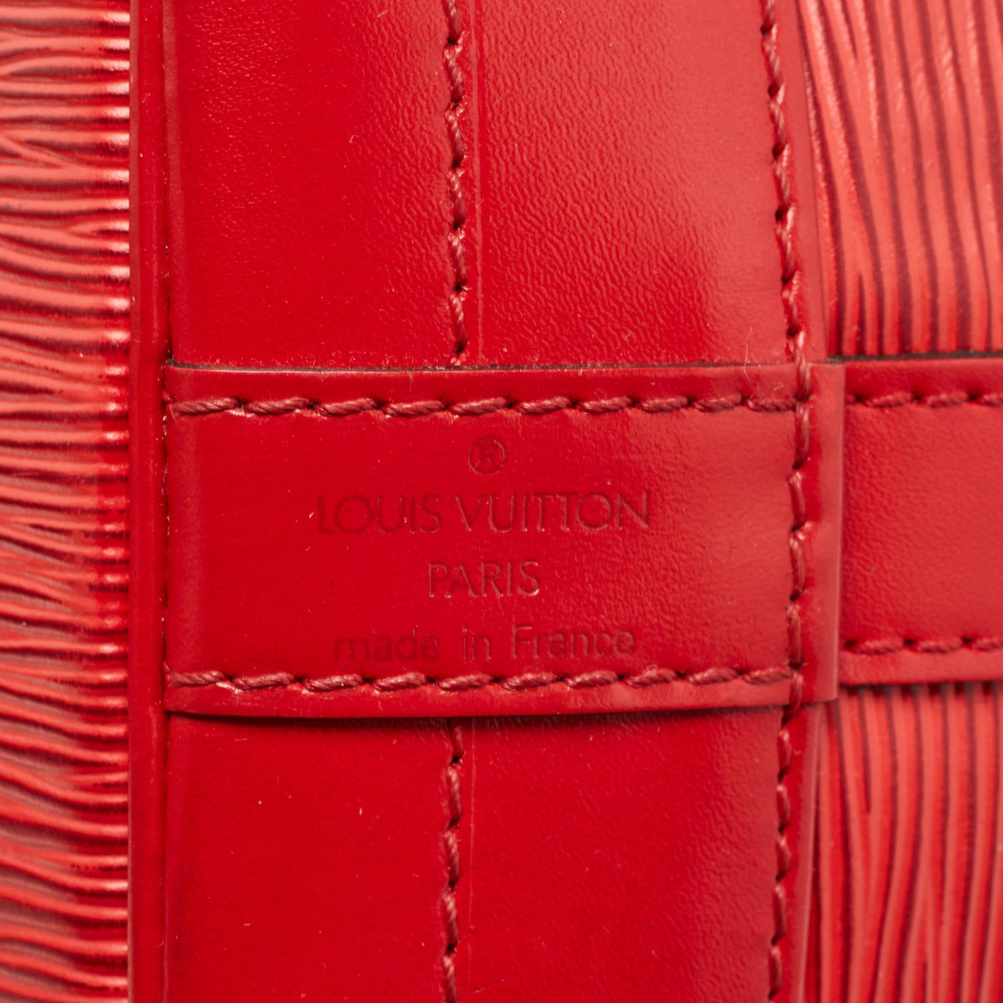Louis Vuitton Red Epi Leather Noe Bag 7