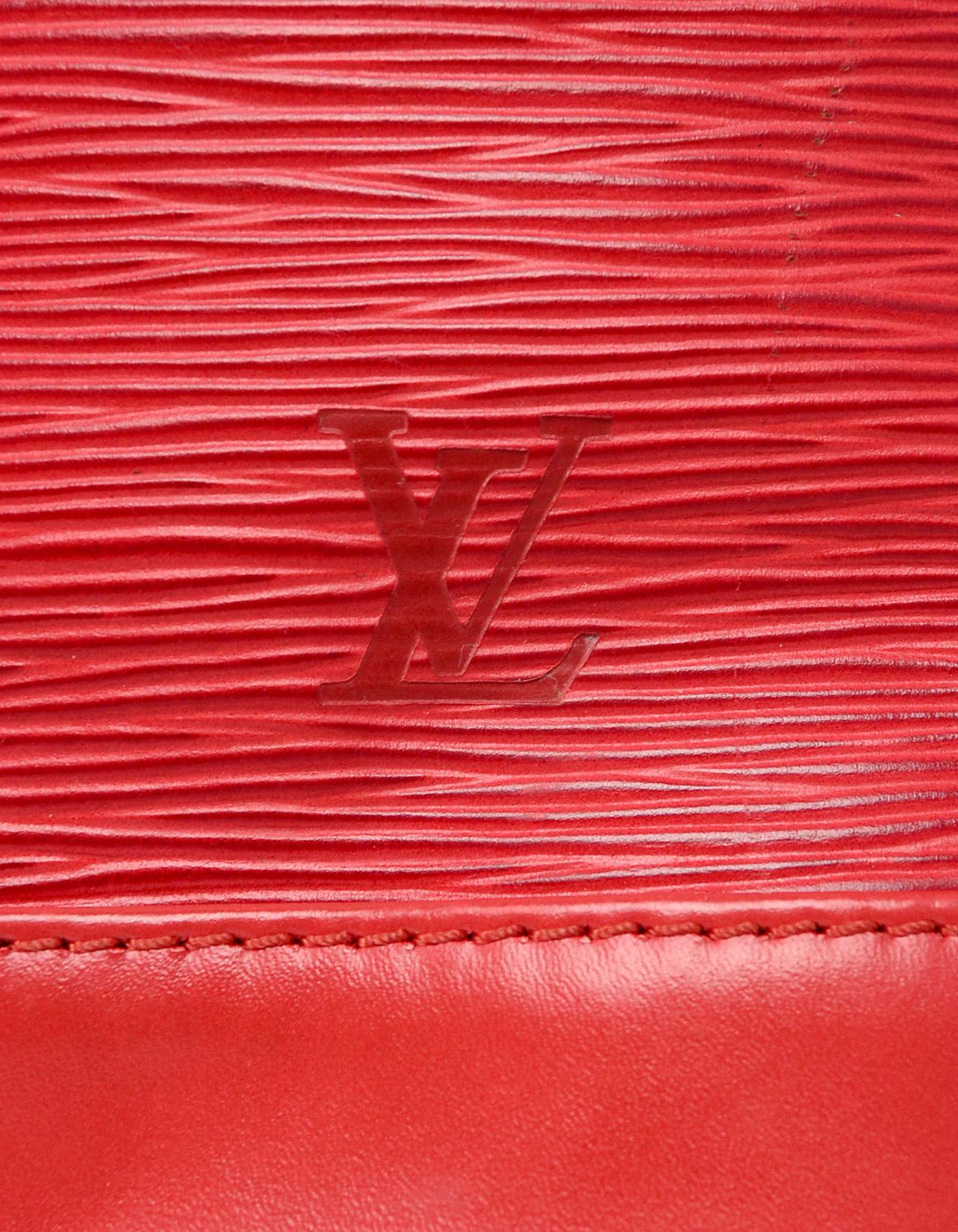 Louis Vuitton Red Epi Leather Noe GM Bucket Bag 2