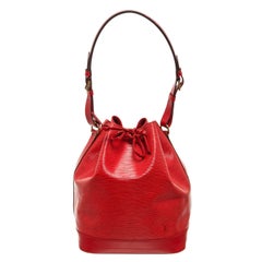 Louis Vuitton Red Epi Leather Noe PM Bag