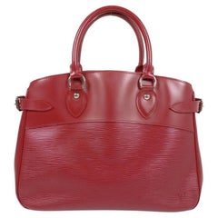 Louis Vuitton Red Epi Leather Passy GM Shoulder Bag